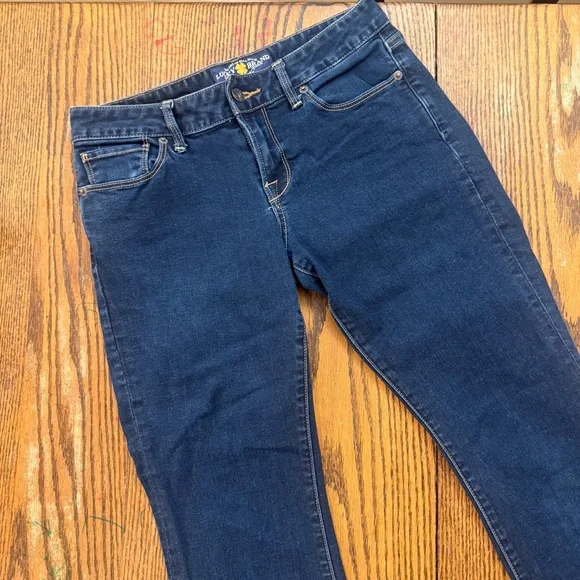 Lucky Brand Layla Bootcut Dark Blue Jeans Size 4/27 - Picture 2 of 15